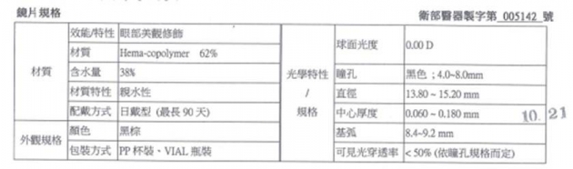 隱形眼鏡遮瑕片 3